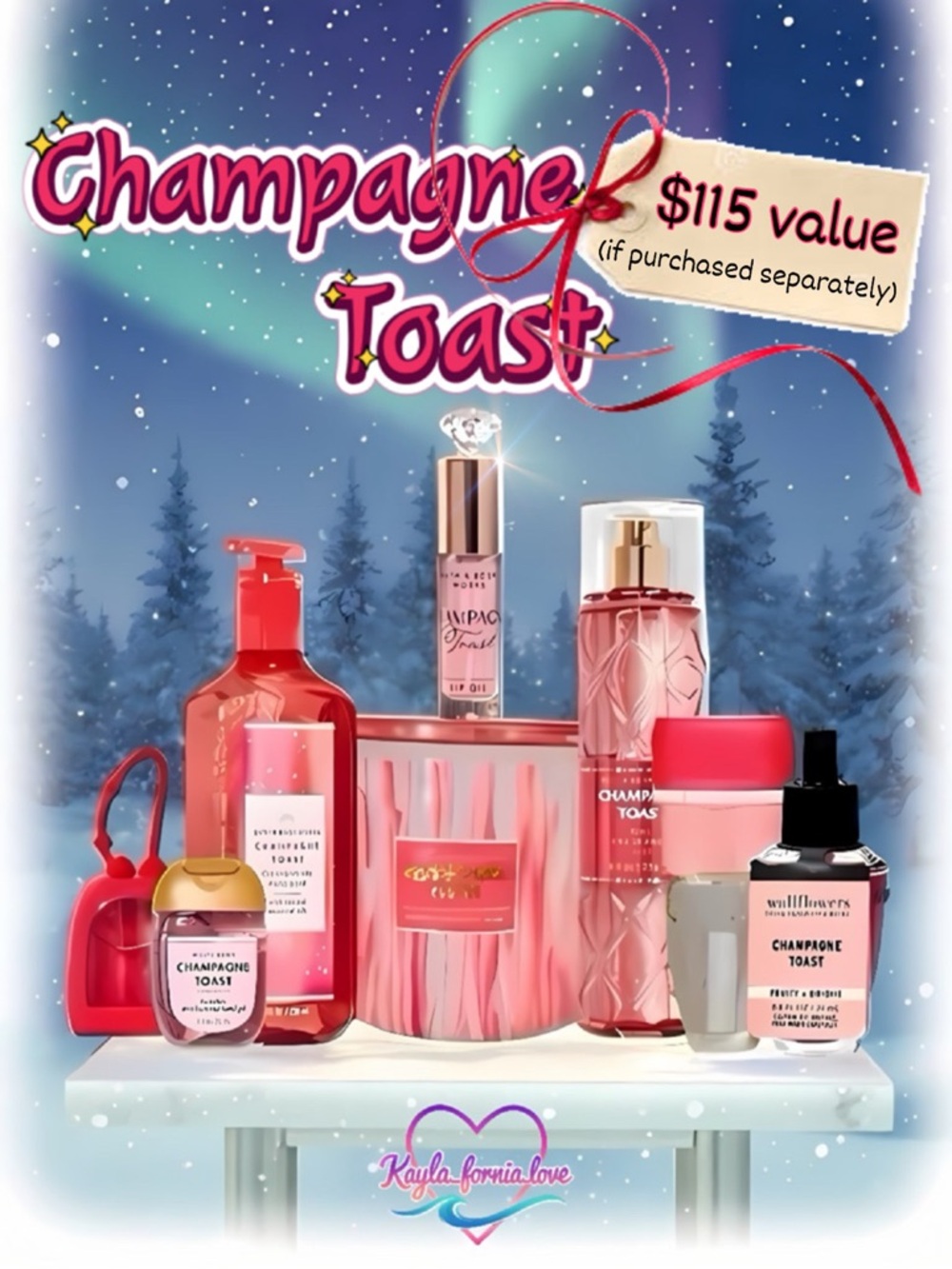 BBW 🩷Champagne Toast 🩷 8 PC gift set!